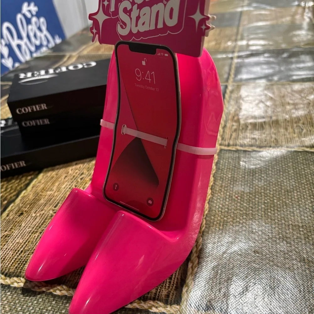 Pink Phone Stand Holder for Women Accessories